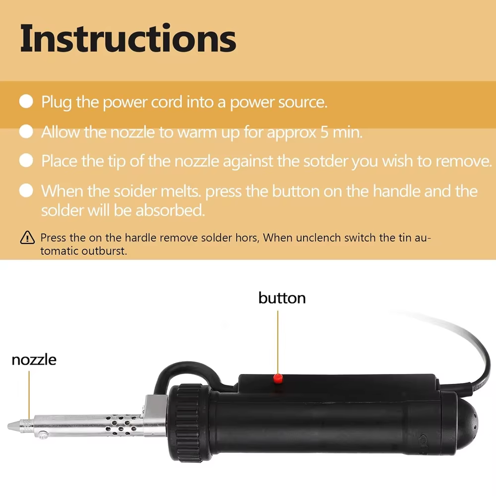 Pistolet à dessouder électriqu - Desoldering Gun Vacuum Electric avis et prix